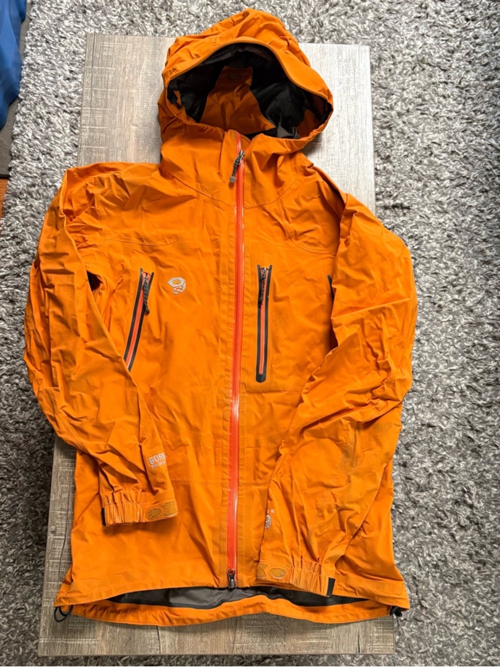 Mountain Hardwear Orange Rain Jacket